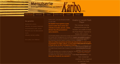 Desktop Screenshot of karibo-menuiserie.be