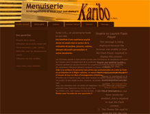 Tablet Screenshot of karibo-menuiserie.be